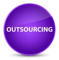 Outsourcing elegant purple round button