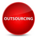 Outsourcing elegant red round button