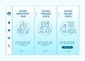 Outsourcing profit onboarding vector template