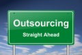 Outsourcing sign Royalty Free Stock Photo