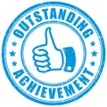 Outstanding achievement stamp