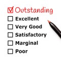 Outstanding Customer Service Evaluation Form