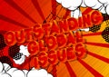 Outstanding Global Issues - Comic book style words.