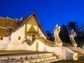 Outstanding Northern style Thai art of Wat Phu Mintr, Thailand Royalty Free Stock Photo