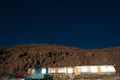 Outstanding starry sky at high altitude on the barren highlands of the Andes in Bolivia