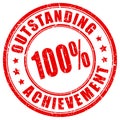 Outstanding achievement vector stamp Royalty Free Stock Photo