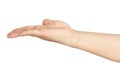 Outstretched Open Hand Arm Isolated Royalty Free Stock Photo
