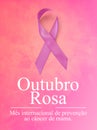 Outubro Rosa - MÃÂªs da conscientizaÃÂ§ÃÂ£o do cÃÂ¢ncer de mama de outubro Royalty Free Stock Photo