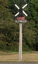 Outwood village sign in Surry England