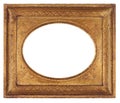 Oval Antique Picture Frame Royalty Free Stock Photo