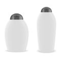 Oval Cosmetic Bottle Pack. Round White Collection