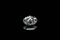 Luxury Diamond on Black Background Royalty Free Stock Photo