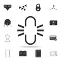 oval and dashes, constrain sign icon. Detailed set of web icons. Premium quality graphic design. One of the collection icons for w