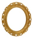 Oval Decorative Picture Frame Royalty Free Stock Photo