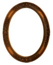 Oval Decorative Picture Frame Royalty Free Stock Photo