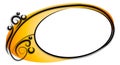 Oval Decorative Web Page Logo