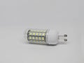 Oval energy-saving LED bulb. LED light bulb is isolated on a white background Royalty Free Stock Photo