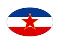 Oval Flag of Yugoslavia