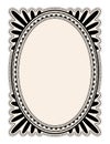 Oval frame Royalty Free Stock Photo