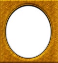 Oval gold frame