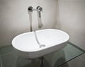 Oval hand wash basin Royalty Free Stock Photo
