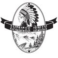 American Indian themed medallion