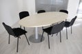 Oval meeting table Royalty Free Stock Photo