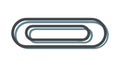 Oval Paper Clip, Essential Office Stationery for Document Organization, vector design Generative AI Royalty Free Stock Photo