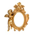 Oval picture frame Royalty Free Stock Photo