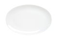 Oval plain white platter Royalty Free Stock Photo