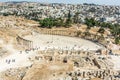 The ancient Roman city of Jerash Jordan, known as the city of a thousand columns