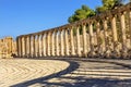 Oval Plaza 160 Ionic Columns Ancient Roman City Jerash Jordan