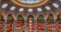 Oval reading room, national library, Paris, France