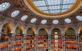 Oval reading room, national library, Paris, France