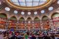 Oval reading room, national library, Paris, France