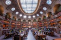 Oval reading room, national library, Paris, France