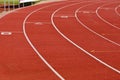 Oval Running Track - Outside Circle Royalty Free Stock Photo