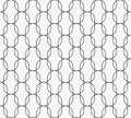 Oval seamless pattern stroke vector illustration. Modern monochrome stylish texture Royalty Free Stock Photo