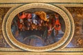 oval-shaped painting on the ceiling of the palace of Versailles France Royalty Free Stock Photo