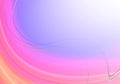 Oval striped background in pink shades with blue backlight, covered with intersecting thin wavy light stripes