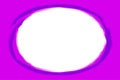 Oval stroke art line violet colors on purple background and white copy space, oval line purple water color art style for banner