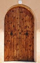 Oval wooden doors