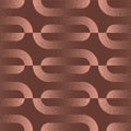 Ovals 50s 60s Retro Seamless Pattern Trend Brown Hues Abstract Vector Background Royalty Free Stock Photo