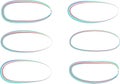 hand drawn abstract creative different ellipse ovals set Royalty Free Stock Photo