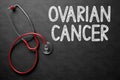 Ovarian Cancer on Chalkboard. 3D Illustration. Royalty Free Stock Photo