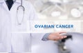 OVARIAN CANCER CONCEPT Royalty Free Stock Photo