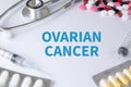 OVARIAN CANCER CONCEPT Royalty Free Stock Photo