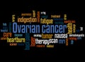 Ovarian cancer word cloud concept 3 Royalty Free Stock Photo