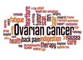 Ovarian cancer word cloud concept Royalty Free Stock Photo