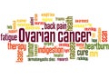 Ovarian cancer word cloud concept 2 Royalty Free Stock Photo